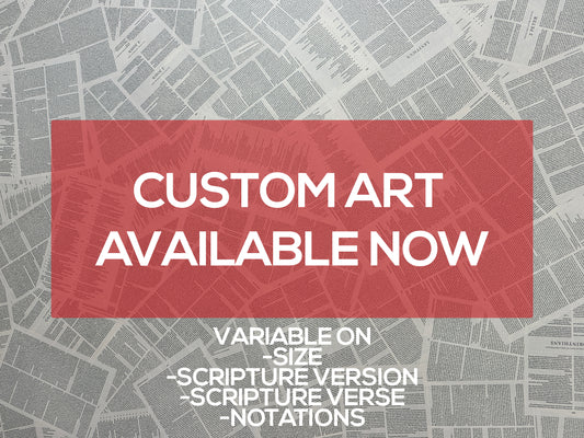 AVAILABLE NOW - Custom Art